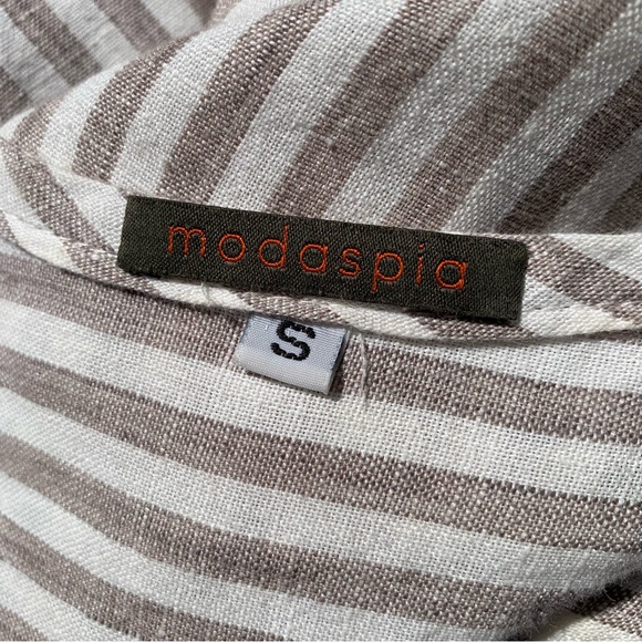 MODASPIA French Stripe Linen Dress - Picture 14 of 14